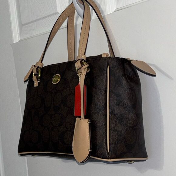 Coach F33752 Peyton Signature mini Jordan Carryall purse tote bag - Picture 3 of 13